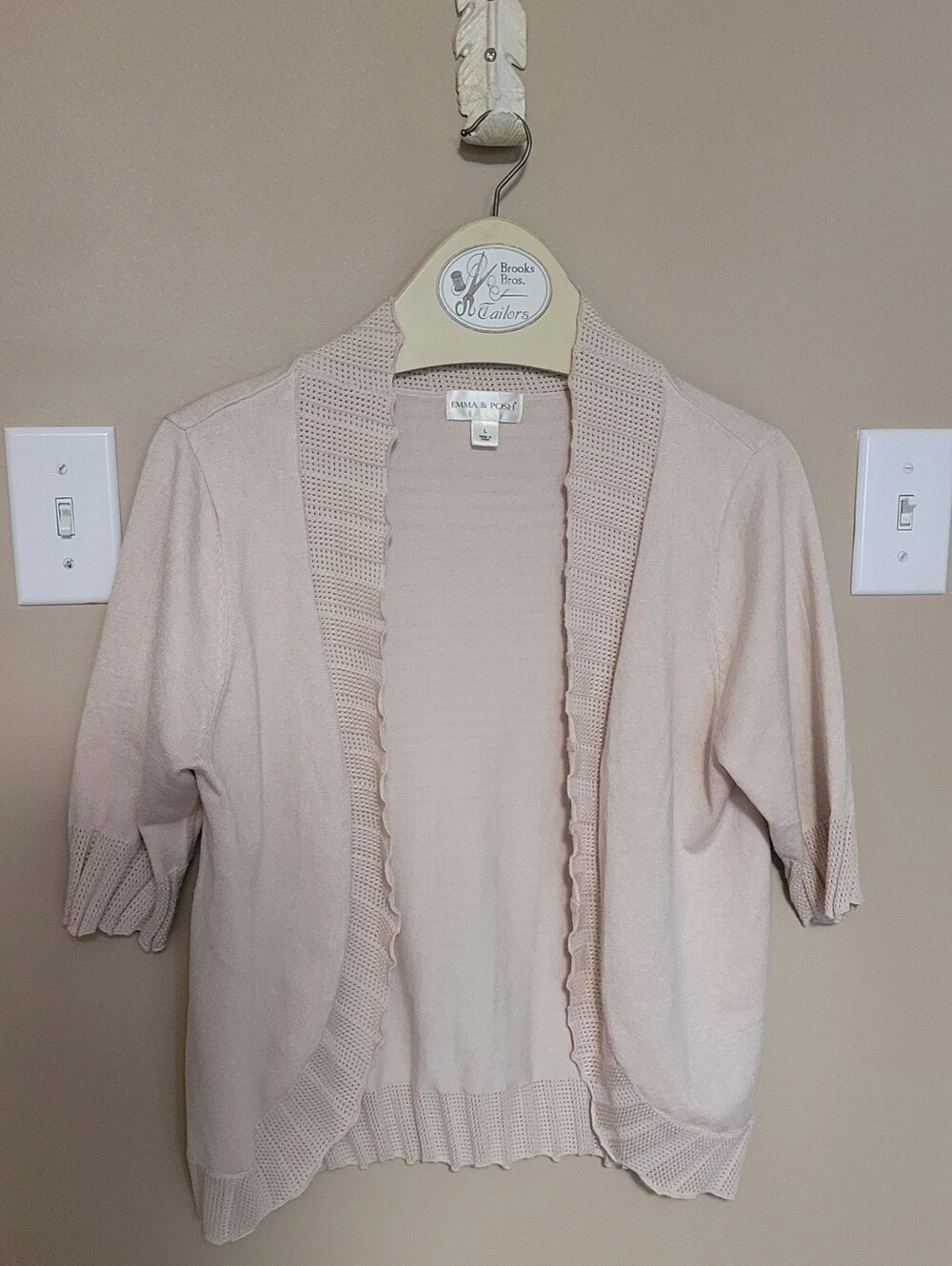 Emma & Posh Pale Blush Knit Top
